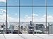 Gladbuy Vinyl 7X5FT Office Room Backdrop American New York City Business Street View Skyscraper French Sash Blue Sky White Cloud Sunshine Photography Background for Person Photo Studio Props KX131