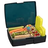 Bentology Leak-proof Bento Lunch Box with 5 Removable Containers, Translucent Midnight