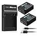 OAproda 2 Pack DMW-BLC12 Battery-Fully Decoded and Micro USB Charger for Panasonic Lumix DMC-FZ200,DMC-FZ300, DMC-FZ1000, DMC-G5, DMC-G6, DMC-G7, DMC-GX8, DMC-G85, DMC-GH2, DMW-BLC12E, DMW-BLC12PP