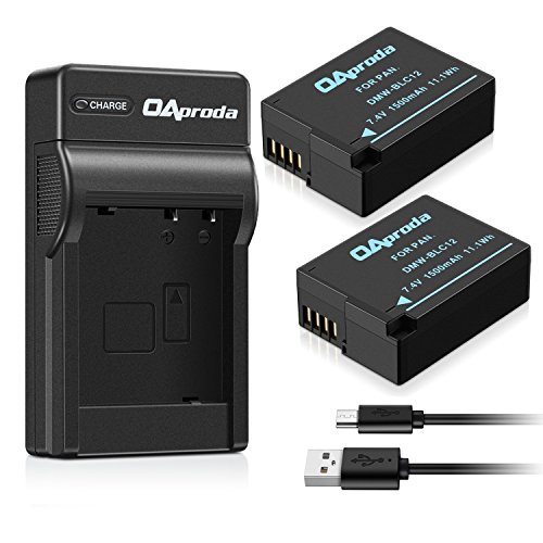 Fully decoded oaproda dmw-blc12 battery (2 pack) and mi…