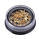 DDLBiz 1 Box New Gold Starfish Metal Deco Charms Nail Art Decoration DIY Stickers