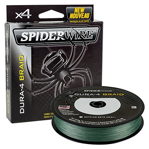 SPIDERWIRE Dura-4 Braided Line 150m Moss Green Pike Coarse Carp 4 Carrier Braid (0.40mm, 99lb / 45kg)