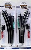 HO Scale Bachmann Steel Alloy EZ Track Left & Right Switches for Model Railroad Trains