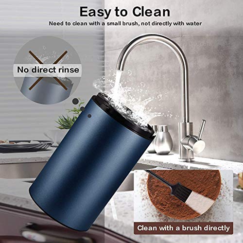 Mogzank Kaffee MüHle und GewüRz MüHle mit Rostfreier Stahl Klingen, Tragbare Elektrische Kaffee MüHle für Getreide – Bild 6