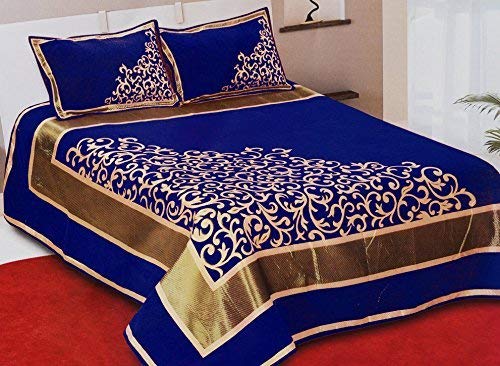 Cotton 140 TC Bedding Set (Blue_King)
