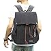 HuangHeng Backpack Vintage Backpack School Backpack Big Capacity Book Bag Canvas Backpack Outdoor Hiking Travel Rucksack With USB Charging Port (Black)