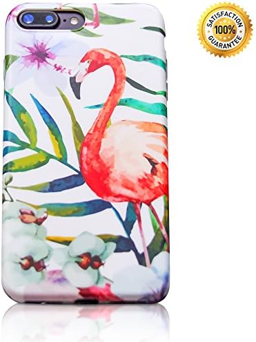 iPhone 7 Plus Case - Cute Flamingo - Slim Fit Flexible Shockproof Soft TPU
