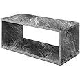 Convenience Concepts Northfield Admiral Coffee Table with Shelf, Gray Faux Marble