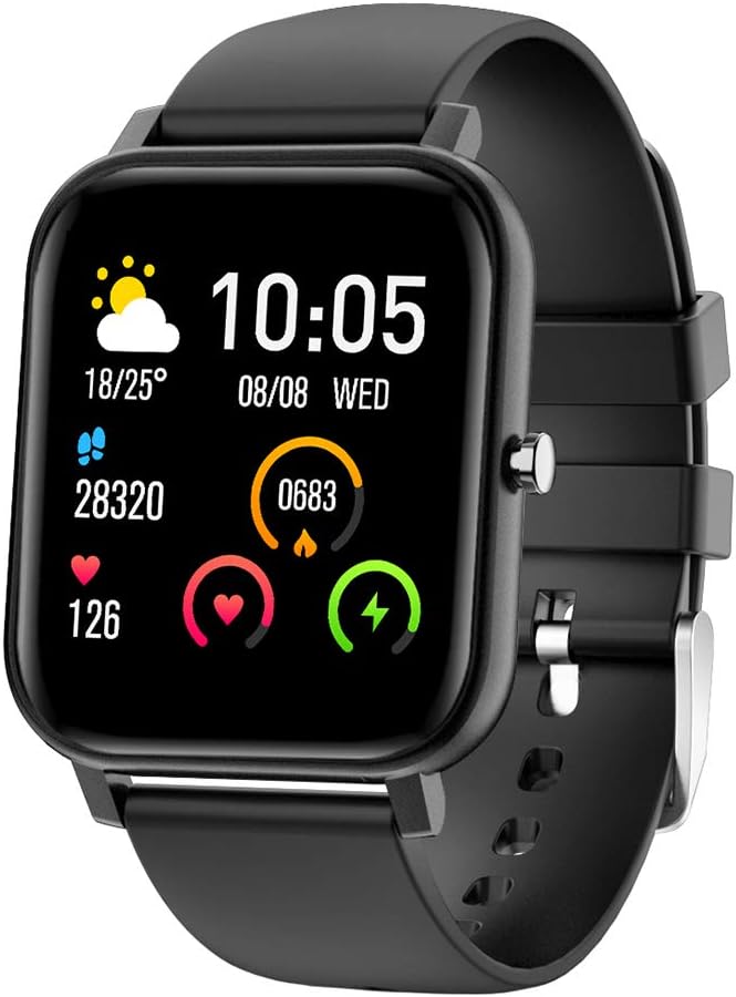 Smart Watch,14"Large Screen Full Touchscreen Smartwatch Bluetooth Activity Fitness Tracker with Pedometer Heart Rate Sleep Monitor Step Counter for Android iOS Phone[Soft Comfortable Strap][DIY Dial]