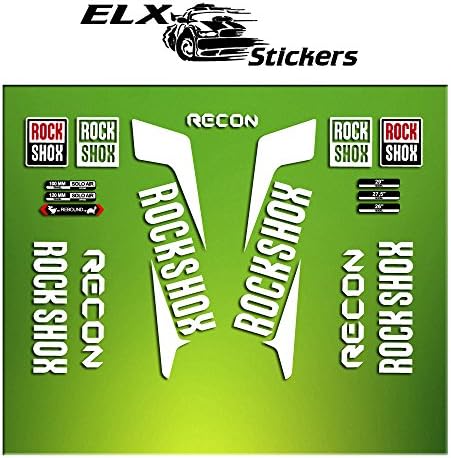Pegatinas HORQUILLA ROCK SHOX RECON 2016 ELX32 STICKERS AUFKLEBER AUTOCOLLANT ADESIVI BICICLETA CYCLE MTB BIKE 29"