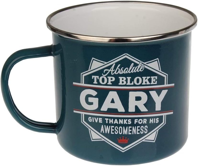 Enamel Personalised Name Mug (Gary)