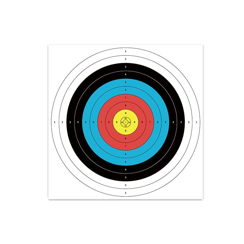 zalati Archery Targets Paper 10pcs Dartboard Paper Replacement Accessory for Dart Training - 15.7 * 15.7 inch