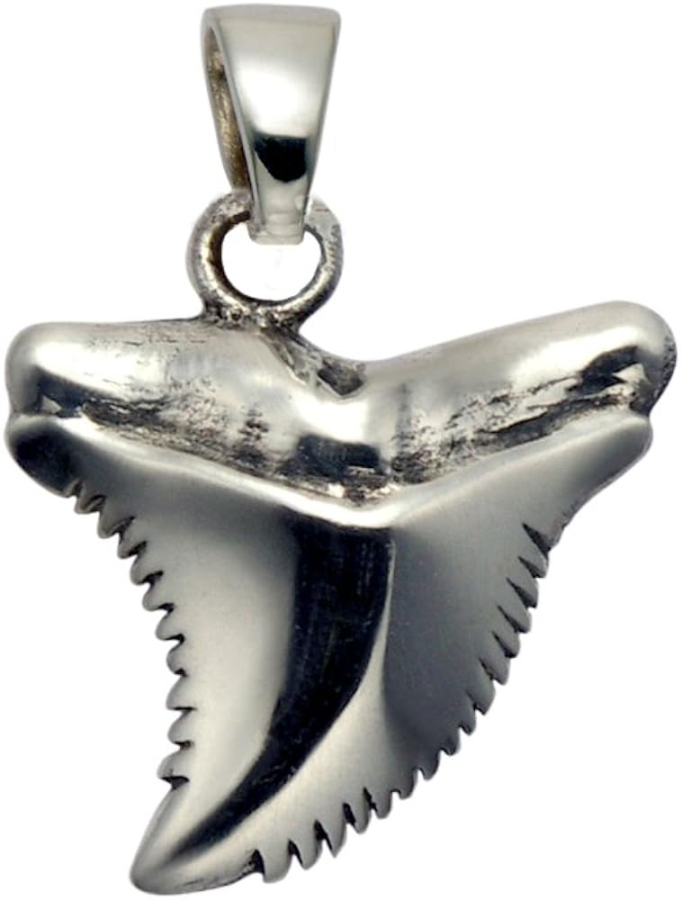 Wild Things Sterling Silver Shark Tooth Pendant