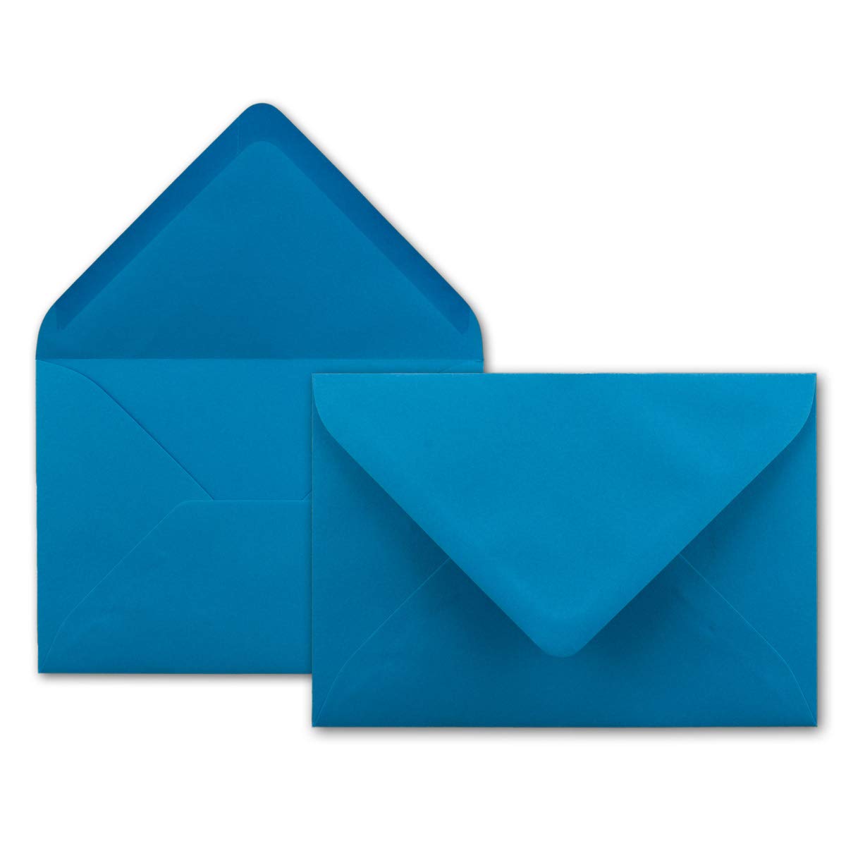 Neuser FarbenFroh 80g/m², B6 envelopes, 175 x 125 mm, Wet Sealing Gesamtparent 25 Umschläge Aqua blue