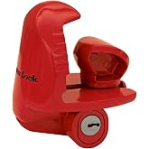 Master Lock Trailer Lock, Trailer Hitch Lock fits 1-7/8",2" &amp; 2-5/16" Red | Universal hitch lock for Boat, RV, Utility Boat, Camper Trailers. Secure from theft at jobsites, driveway or boat launch