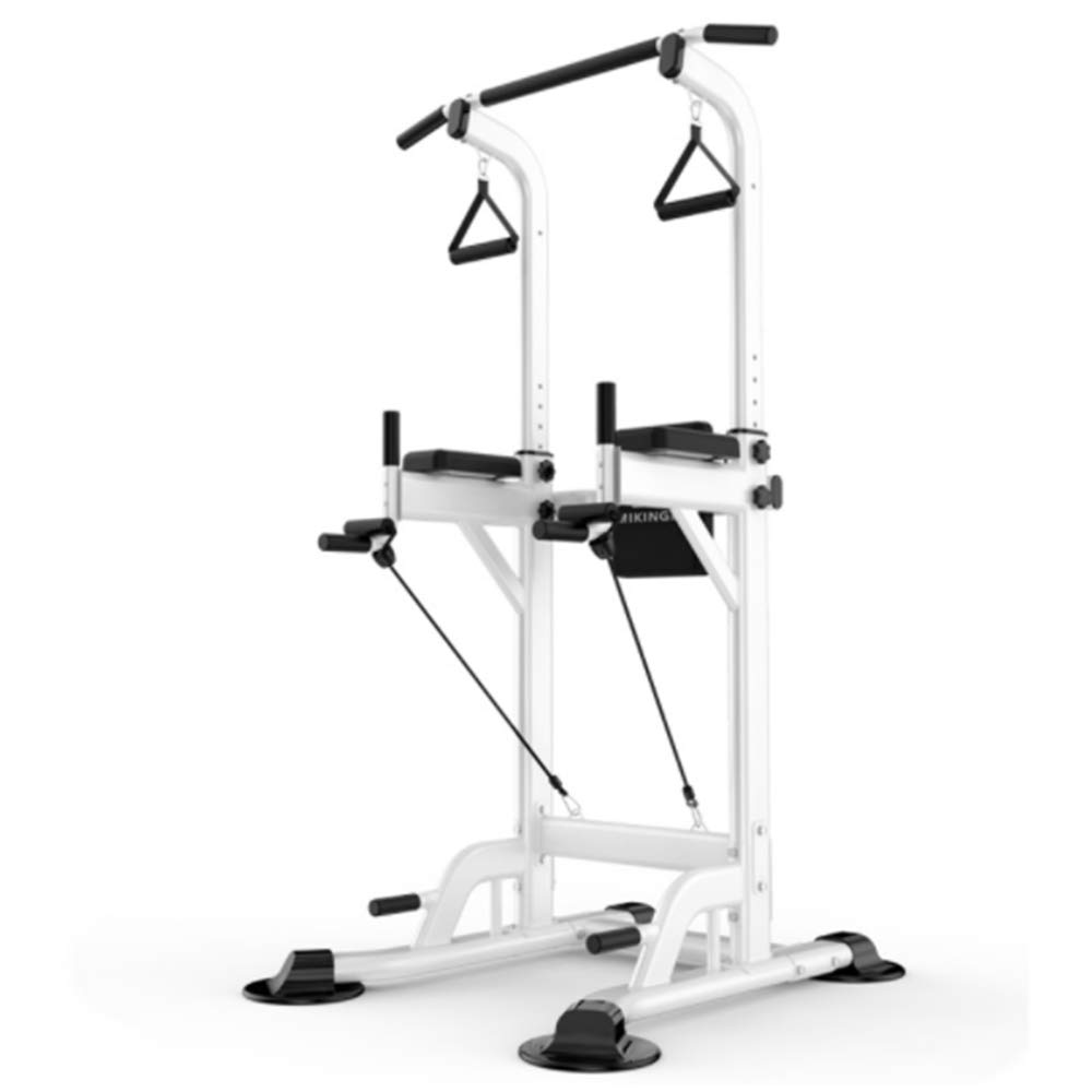 XDXDO Adjustable Gym Power Tower & Tower, Dip Station, Pull-Up Bar, Push-Up Grips, Multi-Functional Training Equipment Indoor Home Gym