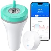 GoveeLife Smart Wireless Pool Thermometer P2, with App Easy Read, Cyan | Digital Pool Thermometer Floating, Upgraded IP68 Waterproof, 1082ft Range, APP/Buzzer/Email Alarm, for Swimming Pool/SPA/Pond
