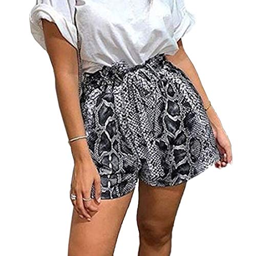 51j0HHlIeWL Mujeres Cortocircuitos Casual Cintura Alta Shorts Corto Pantalón con Vendaje Piel de Serpiente Impresión Hot Pants de… Mujeres Cortocircuitos Casual Cintura Alta Shorts Corto Pantalón con Vendaje Piel de Serpiente Impresión Hot Pants de…