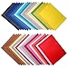 Sntieecr 36 Pieces Assorted Colors PU Leather Fabric Sheets, Litchi Fabric Cotton Back 8.3