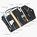KROSSLON Rfid Passport Holder Tri-fold Travel Wallet Women Medium Wristlet, Black