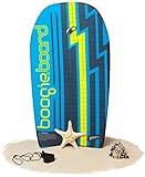 Boogie Board 33 Fiberclad Bodyboard - Durable Fiberclad Deck with Phuzion Core and Leash - Choose Your Graphics (Voltage Surge, Aqua)