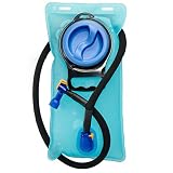 Aquatic Way Hydration Bladder Water Reservoir, Bicycling Hiking Camping Backpack. Non Toxic BPA Free, Easy Clean Large Opening, Quick Release Insulated Tube & Shutoff Valve (Blue 1.5L 1.5 Liter 50 oz)