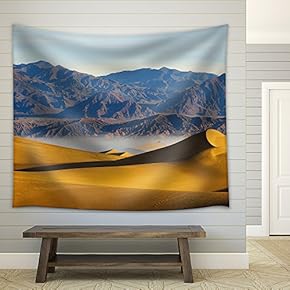 Deserts Sand Dune Death Valley - Fabric Wall Tapestry Home Decor - 51x60 inches