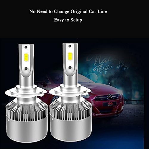 H11 Led Headlight, Wediamond CREE Bulbs Conversion Kits 72W, 7600Lumen, 6500 white Cree, Waterproof IP67 for Cars Replacement 2 Pcs(1 Pair)- 2 Year Warranty