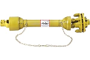 1 3/8" PTO Drive Shaft & Slip Clutch, 31.5"-41" 6 Spline Both Ends PTO Friction Clutch, Carburized Steel Tractor Slip Clutch 