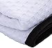 The Rag Company - Dry Me A River - Professional Korean 70/30 Blend Microfiber Waffle-Weave Drying & Detailing Towels, Soft Suede Edges, 390GSM, 26in x 59in, White