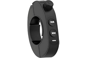 GLOBELEC Wireless Bluetooth Media Controller,Motorcycle Handlebar Bluetooth Button,IP6 Riding Waterproof Controller,Steering Wheel Music Button,Compatible with Smart Phone Devices.for Bicycles, Motorcycles