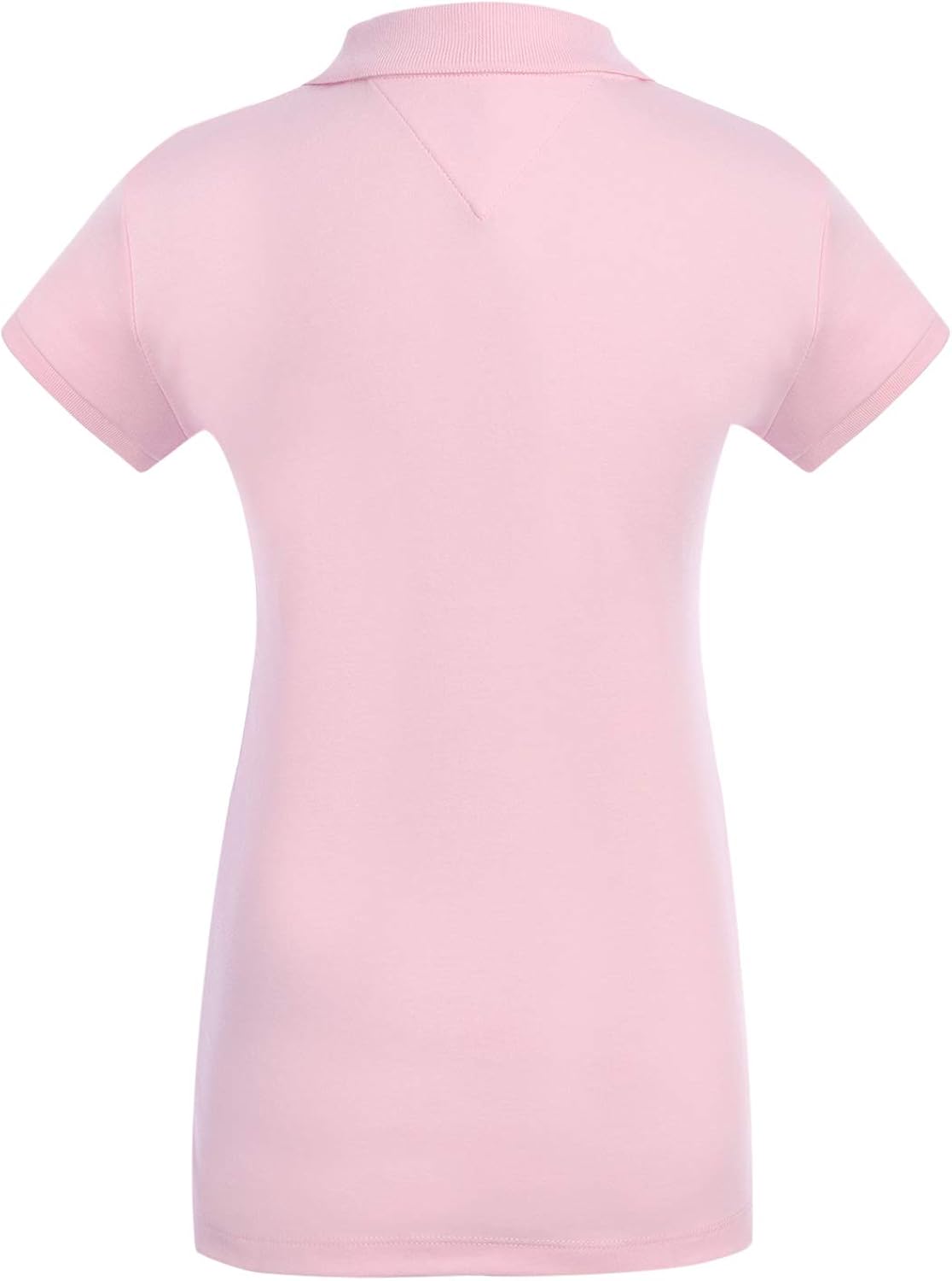 Tommy Hilfiger Short Sleeve Interlock Girls Fit Polo Shirt, Kids School Uniform Clothes: Clothing