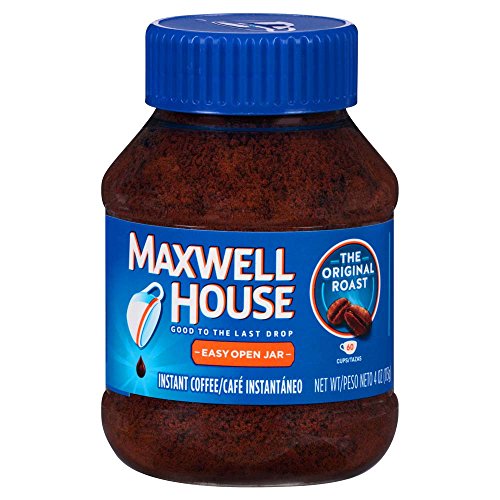 Click Here to See More Images Maxwell House Original Blend Instant Coffee, Medium Roast, 4 Ounce Jar (Pack of 12)