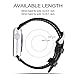 Fullmosa Compatible Apple Watch Band Leather 38mm 40mm 41mm 49mm 46mm 45mm 44mm 42mm for iWatch Ultra2/Ultra/SE/SE2/Series 10/9/8/7/6/5/4/3/2/1,38mm/40mm/41mm/42mm Lichi Black + Silver Buckle