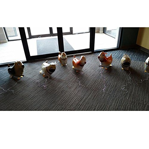 image for OuMuaMua Walking Animal Balloons Pet Dog Balloons - 6pcs Puppy Dogs Bi