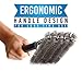 Tadge Goods BBQ Grill Brush Scraper Tool - Premium Stainless Steel Barbecue Grilling Accessories for Ultimate Grate Cleaning - Great on Weber, Napolean Grills, 4 Row
