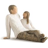 Willow Tree Father and Daughter, Sculpted Hand-Painted Figure | Hand-Painted Resin Figurine, Sculpted by Artist Susan Lordi, Celebrates Loving Family Relationships, Family Grouping