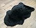 Kimiro Genuine Sheepskin Rug One Pelt Black Fur 2 X 3