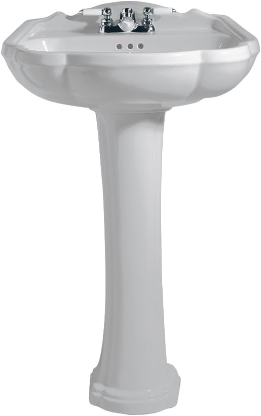 American Standard 0240.400.165 Repertoire Pedestal Bathroom Sink with 4
