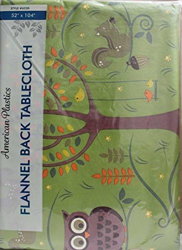 tablecloth 52"x104" multi-Colored owl oblong