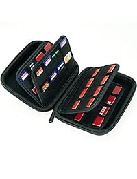 Gran capacidad 63 ranuras de almacenamiento para tarjetas SD, cartuchos de conmutador, tarjetas PS Vita y SD + 4 ranuras para tarjetas Micro SD