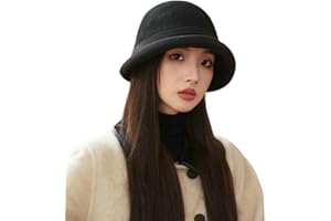 CAISTRE Classic Felt Fedora Hat for Women 2025 Fall Winter Soft Elegant Bow Bucket Hat Cozy Short Brim Cap 2025