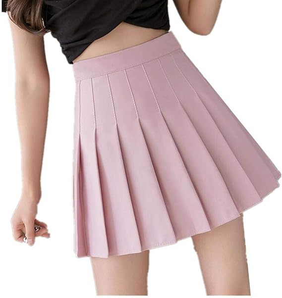 Minigonna Con Volant Vigorics - Vita Alta Con Short Incorporato, Comoda E Femminile