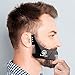 Ystar Beard Apron & Beard Template Tool (Combo) Facial Hair Trimming & Clippings Catcher | Shaving Accessory Guide for Side Burns,Curve Cut By Ystar(White)