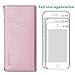 Smartphone Wallet, ENDLER Clutch Purse[Crossbody Strap/Wristlet] Bag PU Leather Pouch Smart Phone Case for iPhone 7 Plus/7, iPhone 6s/6s Plus, Samsung Galaxy S8 Edge/S7/Note,HTC,LG,Google-Rose Gold