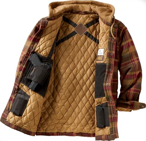Legendary Whitetails Mens Size Maplewood Hooded Shirt Jacket