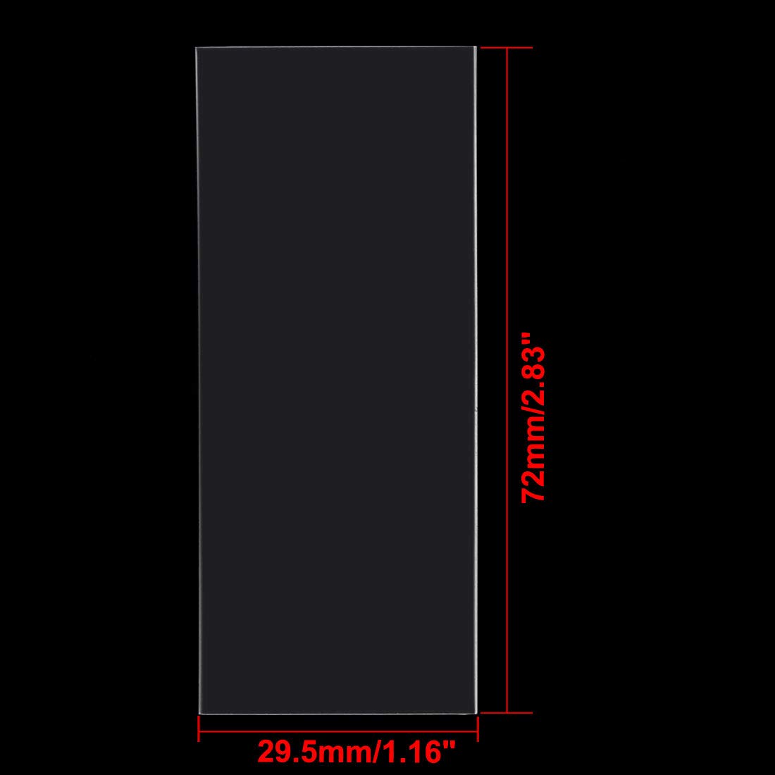 sourcingmap 18650 Battery Wrap PVC Heat Shrink Tubing 29.5mm Flat Width Pre Cut 72mm Clear Pack of 20 - Image 3