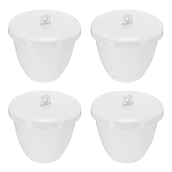 PATIKIL Lab Porcelain Crucible with Lid 200ml
