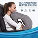 Inflatable Travel Pillow Sleep Aid – with Eye Mask, Earplugs, & Carry Pouch - Airplane Pillow for Long-Haul Flights & Road Trips – Fast Inflate / Deflate, Compact, & Fully Supportive Accessories
