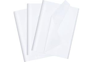 SADAUNBE White Tissue Paper for Gift Bags, 80 Sheets Wrapping Paper Bulk 14 X 20 Inch for Gift Packaging Art Crafts DIY Birthday Wedding Halloween